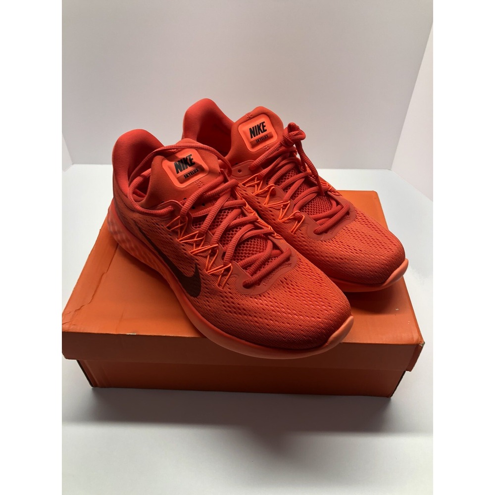 Nike Lunar Skyelux Max Orange Dark Cayenne 2016 Size 9.5 Brand New Running Shoes - Picture 8 of 9